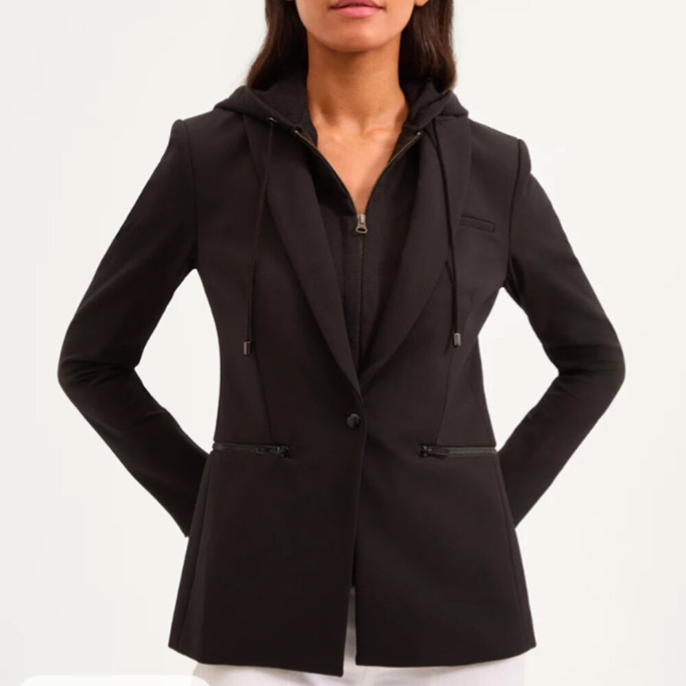 Veronica Beard Black Scuba Dickey Blazer